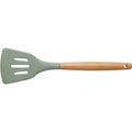 Oracas Wood Handle Silicone Slotted Turner Sage 12.2 in